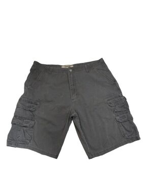 Wrangler Men's Dark Gray Cargo Shorts Size-36